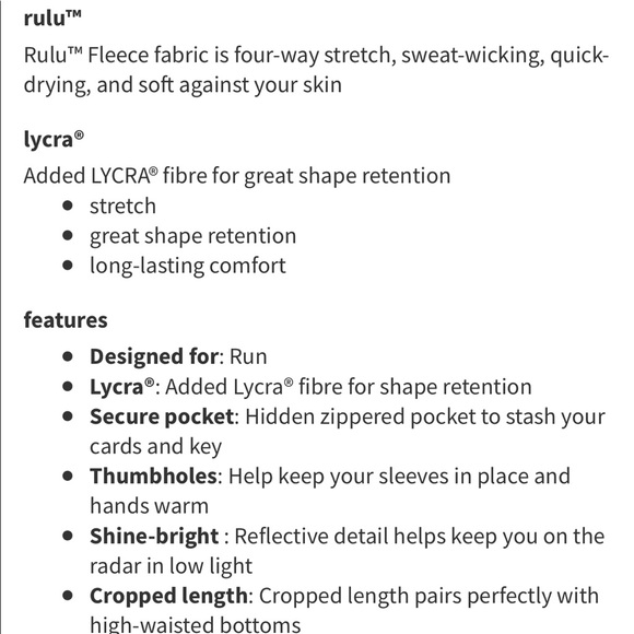 Lululemon Always Alert 1/2 Zip Sz 6 - Picture 4 of 9